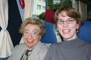 Alexandra with Szyk Society Coordinator, Allison Chang, Berlin, 2008