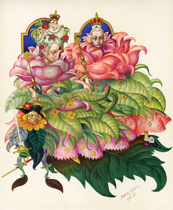 China, with caption King and Queen of Roses from Andersen’s Fairy Tales, 1945