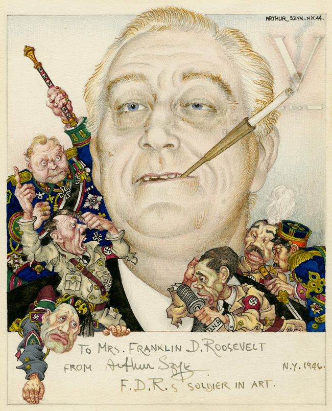 Arthur Szyk. F.D.R.’s Soldier in Art, New York, 1944 (inscribed in 1946).