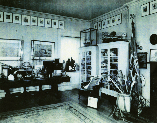 Arthur Szyk’s art in the White House before being moved to the FDR Presidential Library.